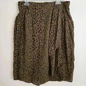 Vintage Carole Little Skirt Size 14 Elastic Waist #050